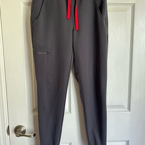 Figs Zamora jogger scrub pants. Charcoal. XS